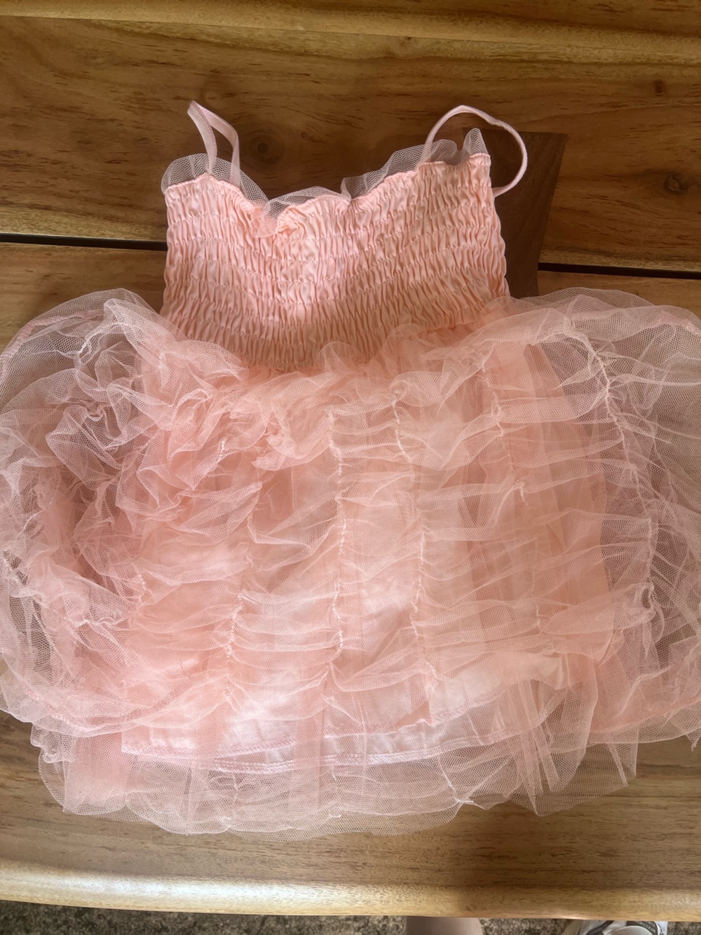 Pink Ruffled Tulle Sundress - Picture 2 of 2